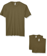 Marky G Apparel Men&#39;s CVC Crew T-Shirt (3 Pack) Military Green XS New Solid - £6.66 GBP