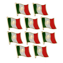10 MEXICO FLAG PINS 0.5" Laple Pin Mexican National Pride Hat Tie Set Lo... - €10,34 EUR 10 MEXICO FLAG PINS 0.5" Laple Pin Mexican National Pride Hat Tie Set Lo... - €10,34 EUR