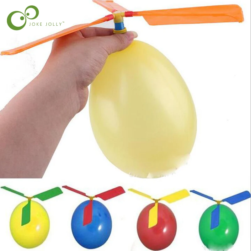 5pcs Balloon Helicopter Flying Toy Funny Balloon Helicopter Flying Outdoor - £7.13 GBP