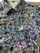 Luchiana Visconti Men Shirt Spectacular Floral Botanical Lightweight 2XL... - £39.64 GBP