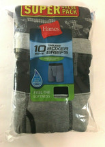 Hanes 10 Pack Boys Underwear Tagless Boxer Briefs Comfort Soft Waistband Small - $12.00