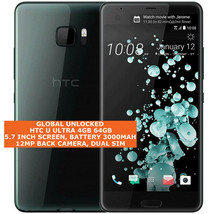HTC U ULTRA 4gb 64gb Quad-Core 12mp Fingerprint Id 5.7" Android LTE Smartphone - $251.20