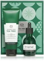 The Body Shop Tea Tree Rescue Kit 2-Pc Paraben-Free Skincare Set NEW IN BOX - £27.86 GBP