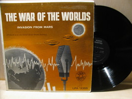 The War of the Worlds Invasion From Mars LP Record 1955 - £12.74 GBP