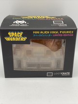 Space Invaders Mini 3&quot; Alien Vinyl Figure Orange/ Clear Ombre - £9.60 GBP