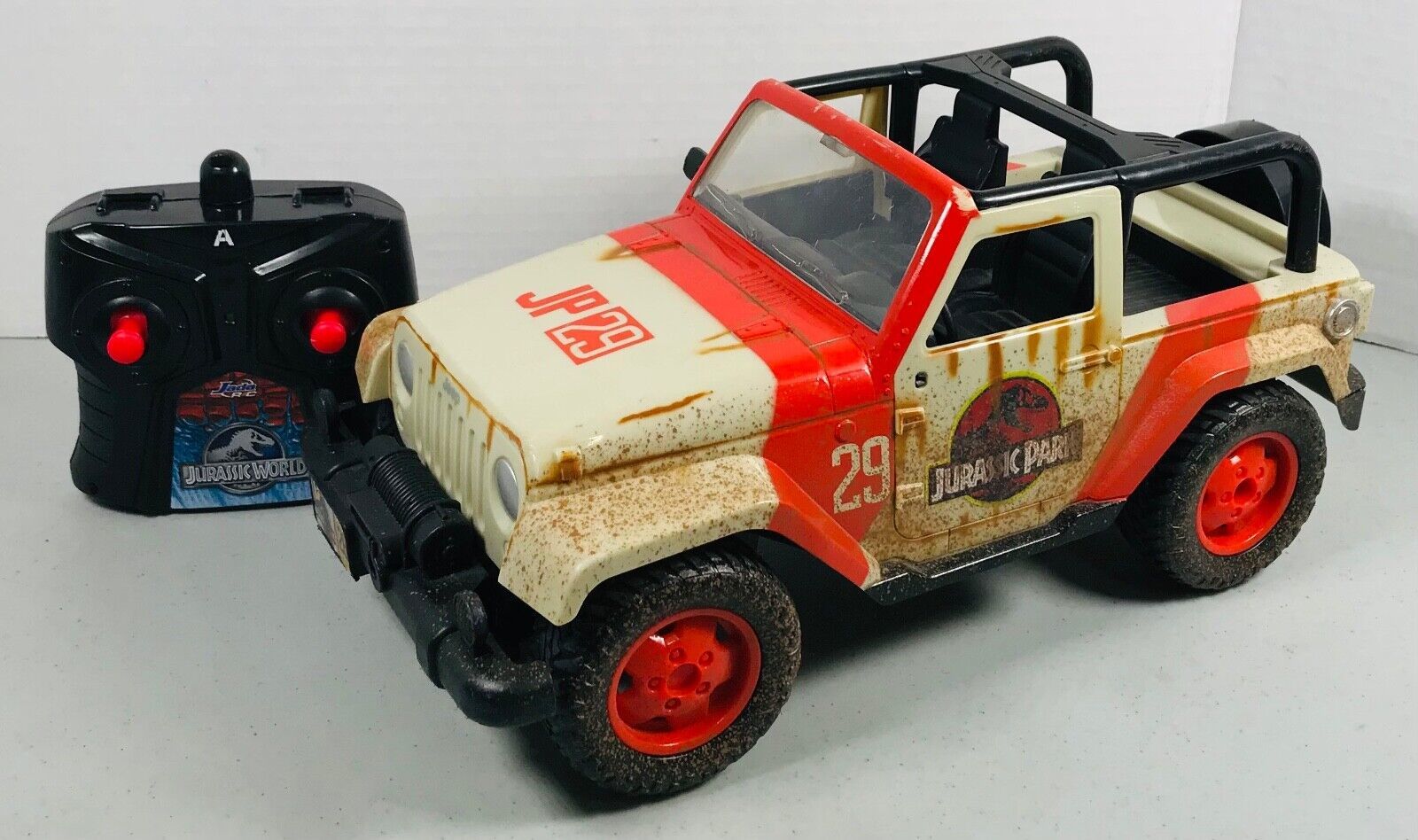 Primary image for Jurassic Park World Mud Jeep Wrangler  JP 29 RC Jada Toys 2015 - Tested Works