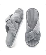 Gecgucy Women&#39;s Open Toe Crossband House Slippers Size 8-9 - $85.12 MXN