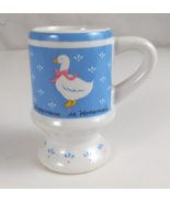 1987 W.A. Happiness Is Homemade Country Goose Mini Toothpick Holder Cup Mug - $9.89