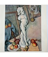 Vintage Paul Cezanne Still Life Plaster Cupid Unframed 8&quot; X 10&quot; - $14.85