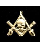 “Cannons and Cutlasses” Masonic Freemason Pirate Pin in Antique Gold - €12,88 EUR
