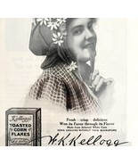 Kellogg Toasted Corn Flakes 3 Daisies 1905 Victorian Advertisement Cerea... - $752.24 MXN
