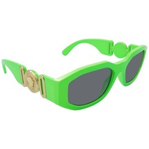 Versace VE4361 531987 Biggie Sunglasses Green Fluo Frame Dark Grey 53mm ... - $384.00