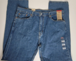 Levis 505 Jeans Mens 38x34 Regular Blue Straight Denim Pants NEW Eco Eas... - $34.99