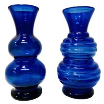 Hazel Atlas Vintage 1930’s Depression Ribbed &amp; Colony Cobalt Blue Set Of... - $39.95