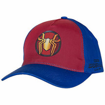 Spider-Man No Way Home The Iron Spider Symbol Printed Snapback Hat Multi-Color - £25.18 GBP