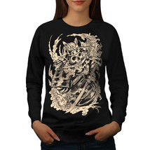 Wellcoda Dead Knight Bones Womens Sweatshirt, Scary Skull Casual Pullover Jumper - £22.74 GBP+