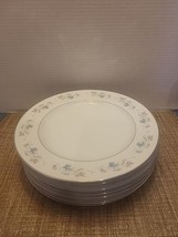 Delux Fine China Japan Clarice Pattern M-1002 Set Of 7 DINNER PLATES 10.25&quot; - £13.61 GBP