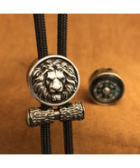 Brass Lion Knife Lanyard Bead, Tribal Charm, EDC Bead - $12.99
