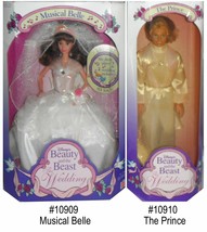 Barbie 1993 Vintage Disney&#39;s Beauty &amp; the Beast Wedding Dolls - £27.61 GBP