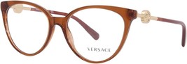 Versace Eyeglasses VE3298B 5324 55mm Transparent Brown / Demo Lens - $1,867.26 MXN