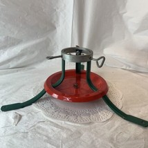 Vintage Metal Christmas Tree Stand Light Weight Easy Assemble Complete - £8.11 GBP