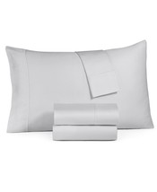 Sunham  Haven Cotton 350-Thread Count 4-Pc. King Sheet  MSRP $130 T410230 - £39.51 GBP