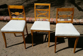 3 BIEDERMEIER Side Chairs from LIEF Scandinavian Antiques in Los Angeles - £1,038.17 GBP