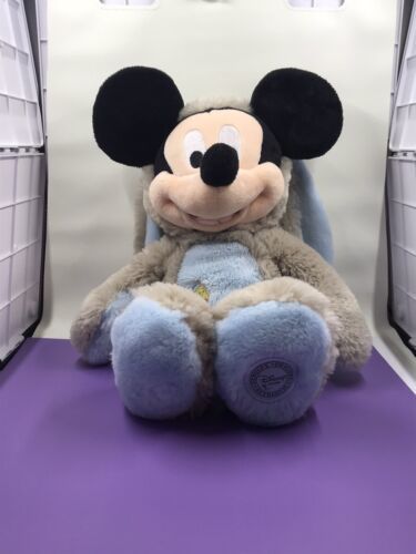 DISNEY MICKEY MOUSE Plush EASTER BUNNY 18" 2019 Soft Grey blue Rabbit  - $8.86