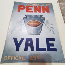 Vintage Used FOOTBALL Penn Yale GAME Official Program October 11, 1941 - £15.82 GBP