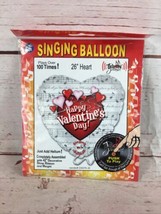 26” Valentines BALLOON Musical Singing Heart “Cant Get Enough Of Your Love Babe” - $10.88