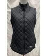 Peter Millar Puffer Vest Womens S Black White Quilted Reversible Outerwe... - $29.69