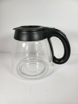 Mr Coffee Pot 12 Cup Carafe Glass Replacement Black Handle Lid Fits EJ FT LM VM - £10.96 GBP