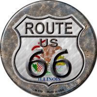 Primary image for Illinois Route 66 Novelty Circle Coaster Set of 4