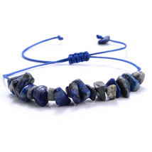 Irregular Natural Gem Stone Bracelet Lapis Lazuli Turquoise Crystal Tiger Eye Be - £10.17 GBP