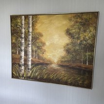Stunning Vintage Canvas Painting Wall Art 50” Wide 40” Tall - £215.30 GBP
