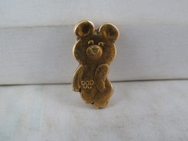 Vintage Olympic Pin - Moscow 1980 Misha Official Mascot - Stamped Pin - £11.79 GBP