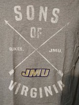 James Madison Dukes Shirt Men&#39;s Medium Short Sleeve T shirt Alma mater - $9.31