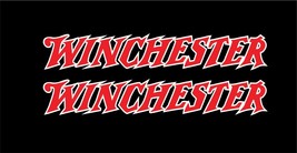 (2) 3&quot; x 18&quot; Large Winchester Logo Decals as Shown - Indoor or Outdoor V... - $454.74 MXN