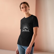 Premium Women&#39;s 100% Cotton Tee | Combed &amp; Ringspun | Relaxed Fit | Mountain Exp - £17.78 GBP+