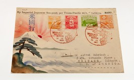 Karl Lewis 1936 Peint à la Main Aquarelle Housse Japon To Il , USA Tatsu... - $187.11