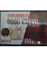 Exploding Kittens: Bored game Good vs Evil New Netflix Card Game Sealed NEW - $11.87