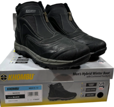 Khombu Men’s Mason Hybrid Winter Boot - Front Zip Waterproof Black size ... - $710.37 MXN