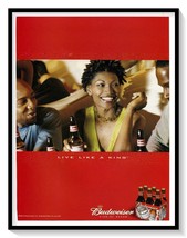 Budweiser Beer Print Ad Vintage 2002 Magazine Advertisement St. Louis Brewery - £7.62 GBP