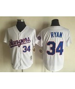 Rangers #34 Nolan Ryan Jersey Old Style Uniform White - €39,08 EUR