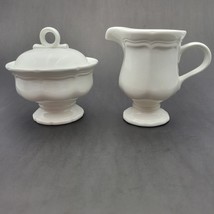 Mikasa French Countryside Sugar &amp; Creamer Set VTG - £21.69 GBP