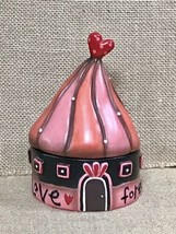 Resin Allen Designs Whimsical Love Forever Cottage Trinket Box Fun Novelty AS IS - £15.50 GBP