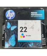 HP 22  Ink Cartridge - Tri-Color New Exp 4/2014 - £8.58 GBP