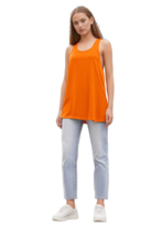 Women Tank Ideology Women Orange Flex Stretch Rapidry Tank Top SIze M - $14.74