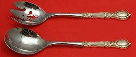 Guildhall by Reed &amp; Barton Sterling Salad Serving Set 2pc Pierced HHWS C... - $132.76