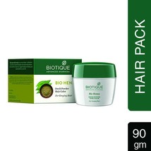 Biotique Bio Henna Fresh Powder Hair Color 90 gm Strong Long Grey Hair Treatment - £17.64 GBP
